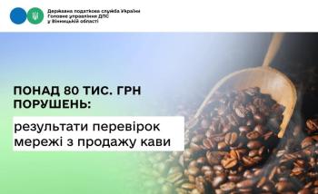 Понад 80 тис. грн порушень: результати перевірок мережі з продажу кави